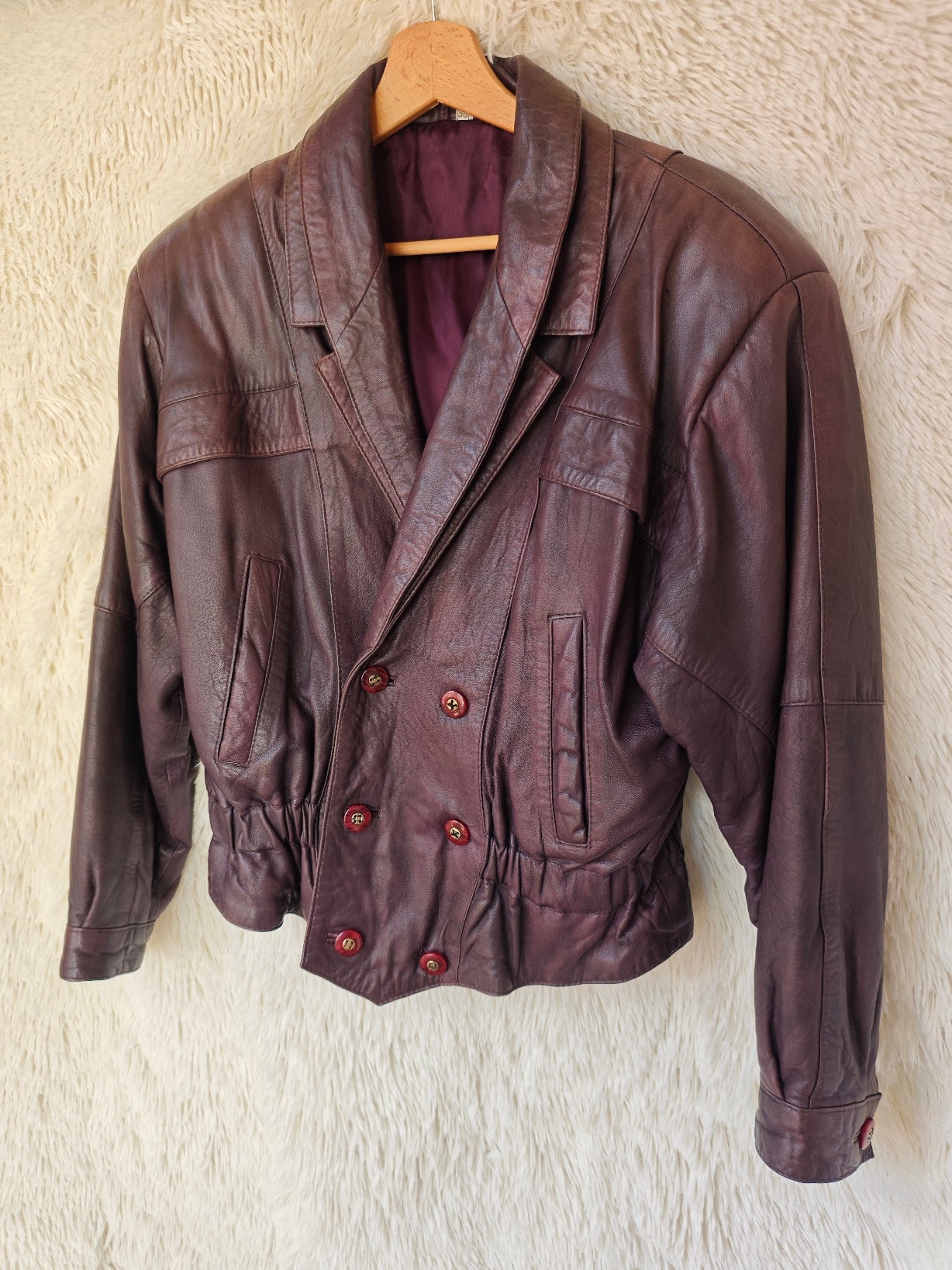 Giacca bomber melanzana