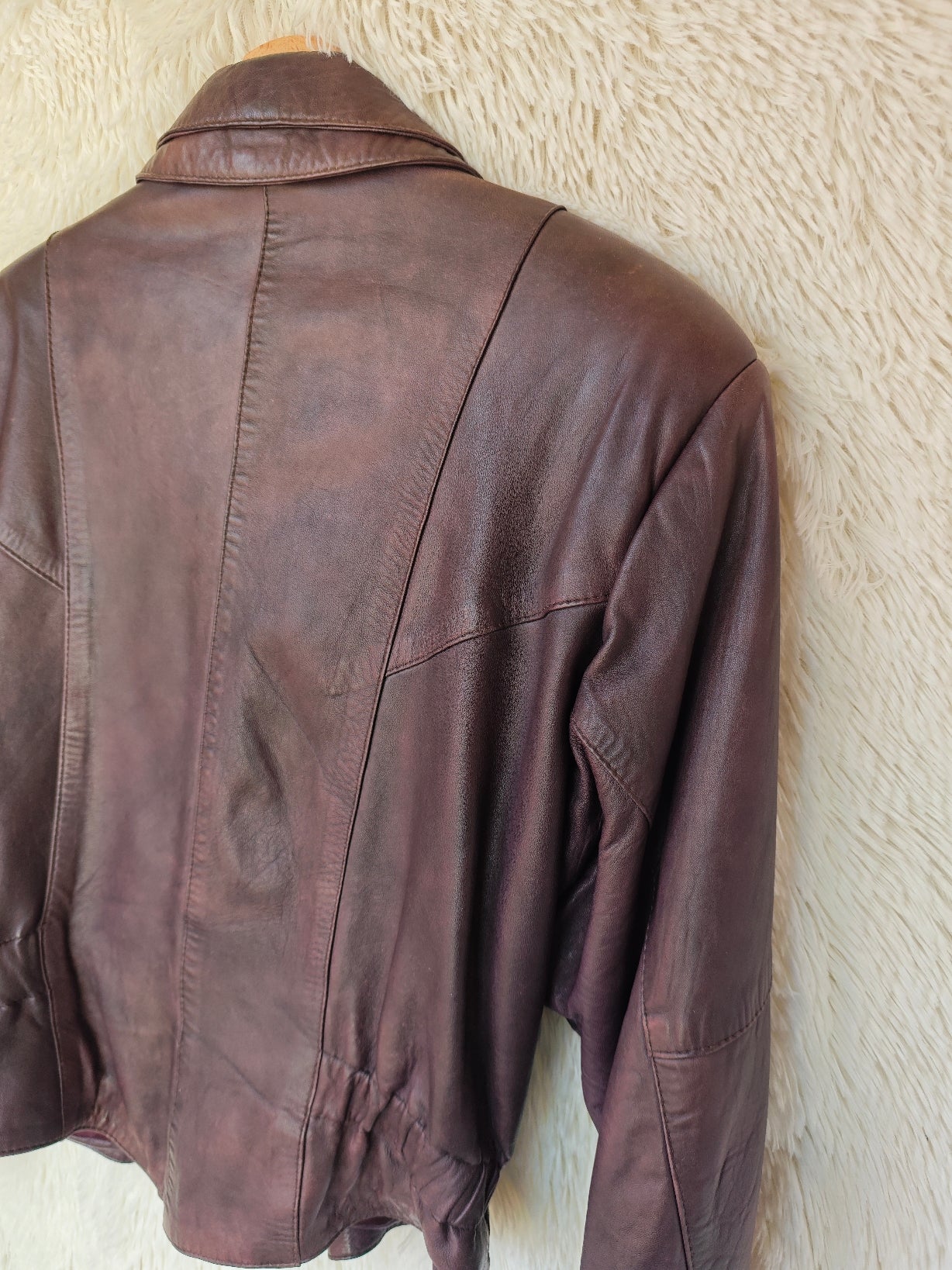 Giacca bomber melanzana
