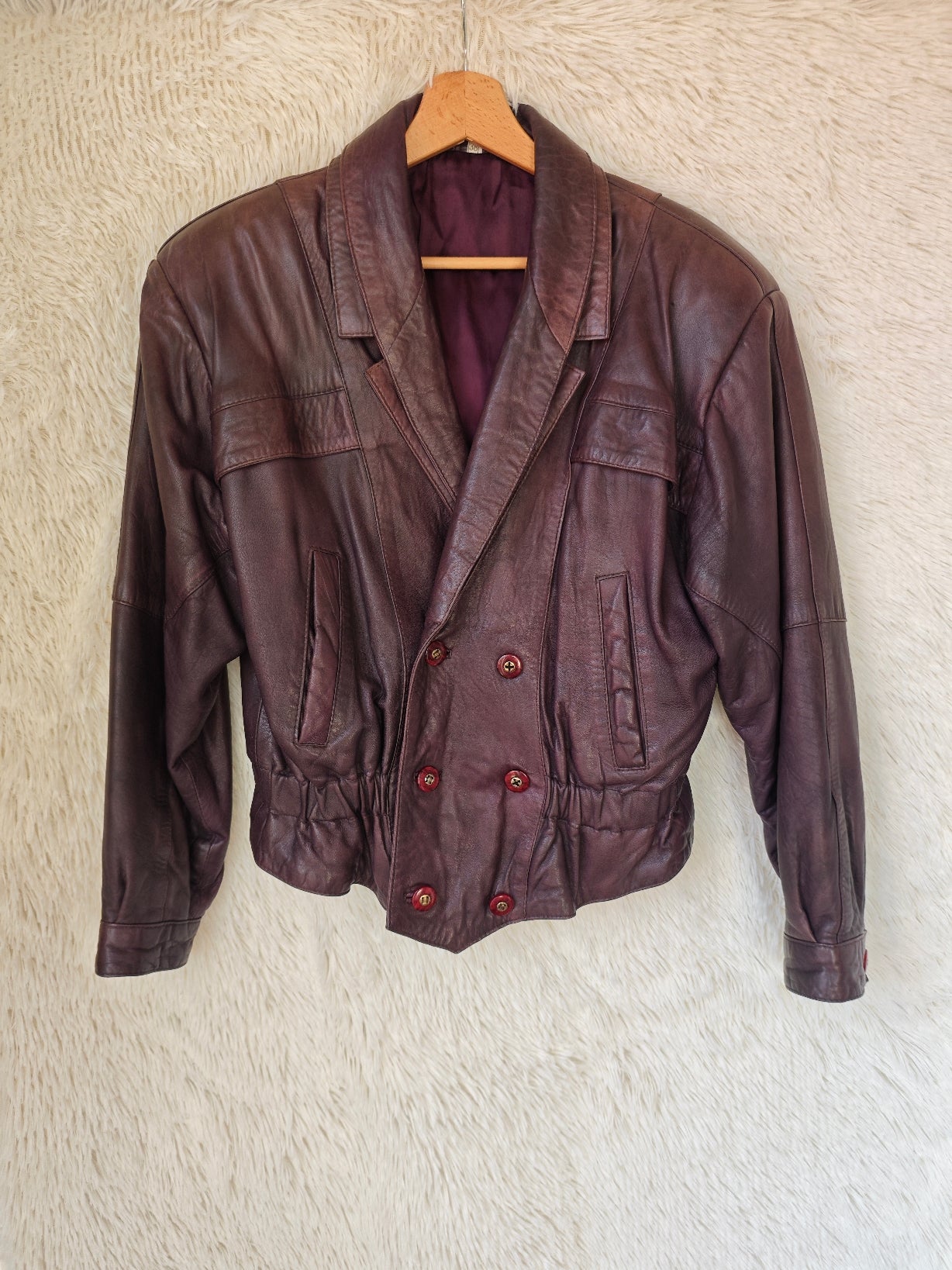 Giacca bomber melanzana