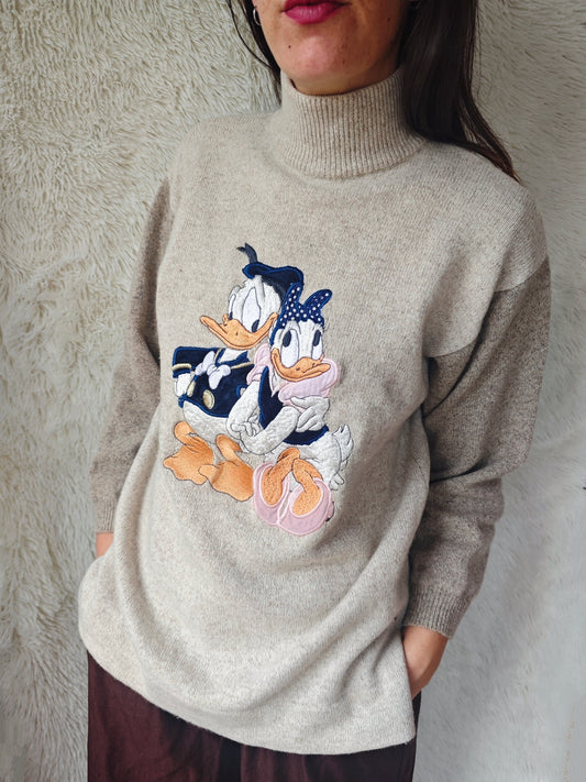 Pull paperino & paperina mohair