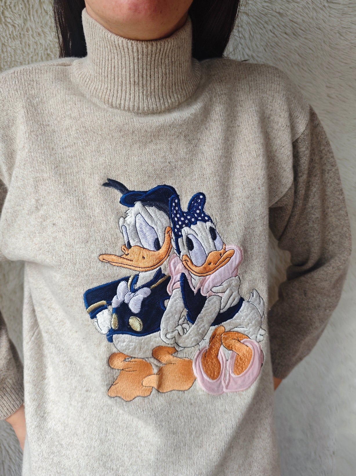 Pull paperino & paperina mohair