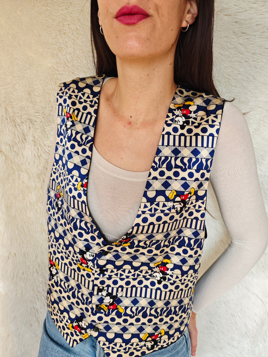 Gilet Mickey seta