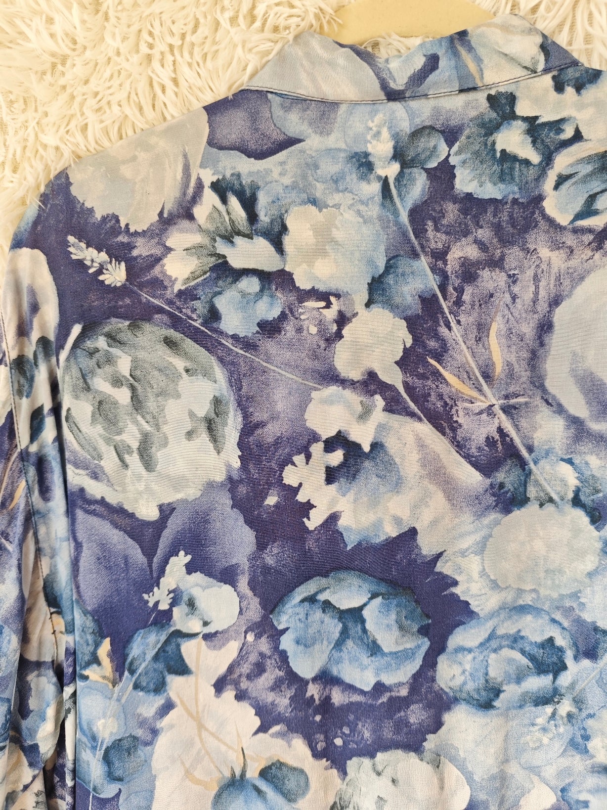 Camicia floreale blu