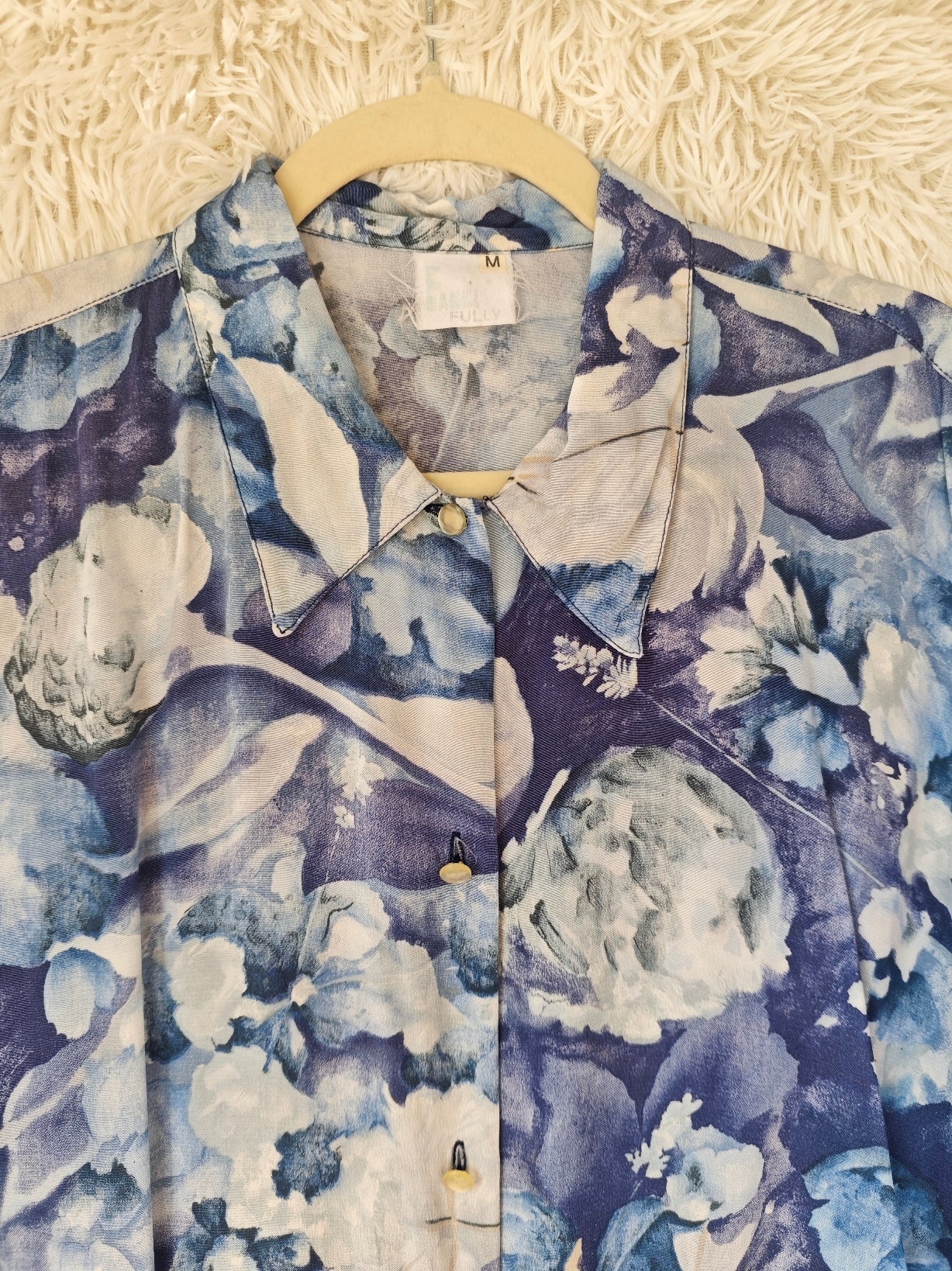 Camicia floreale blu