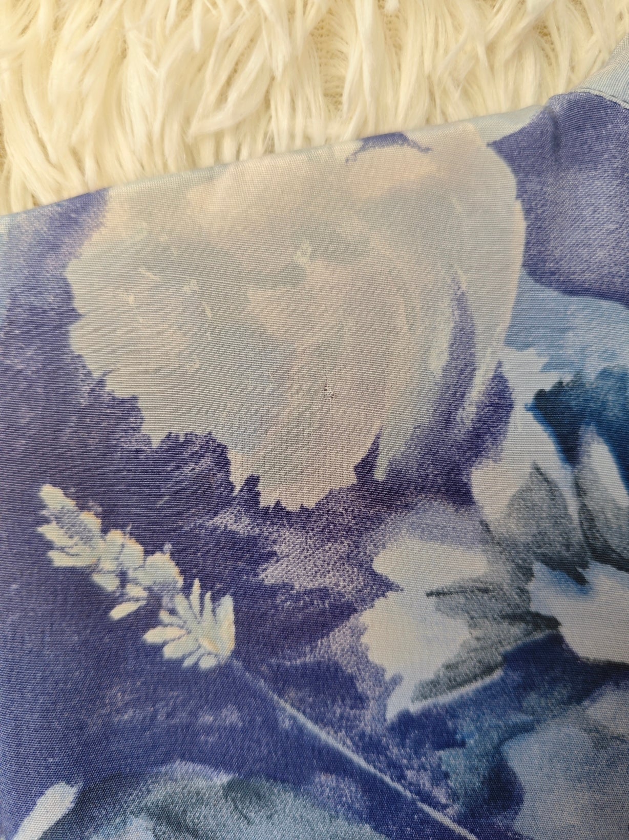 Camicia floreale blu