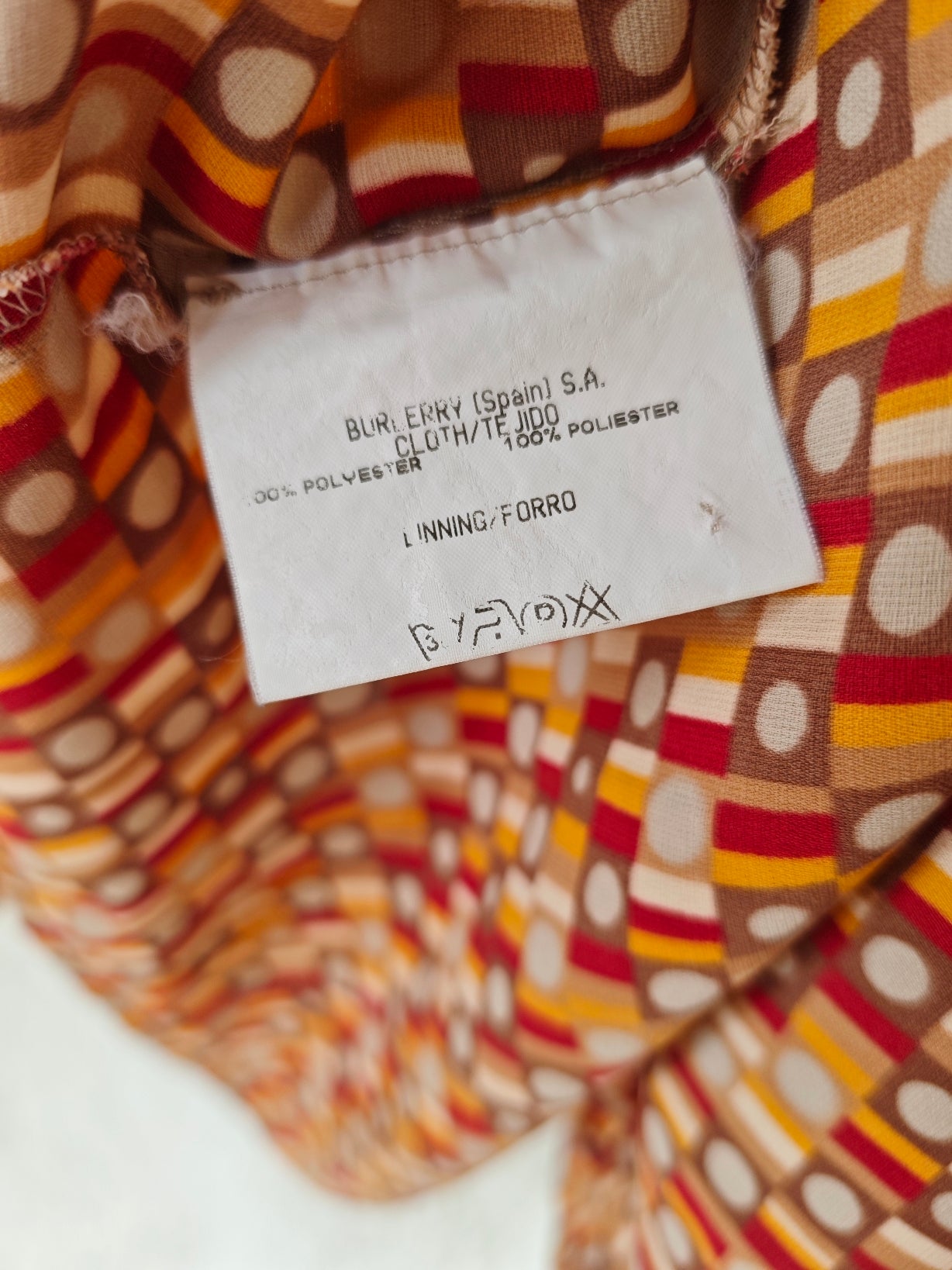 Camicia Burberry London Fantasia Retrò Anni '90