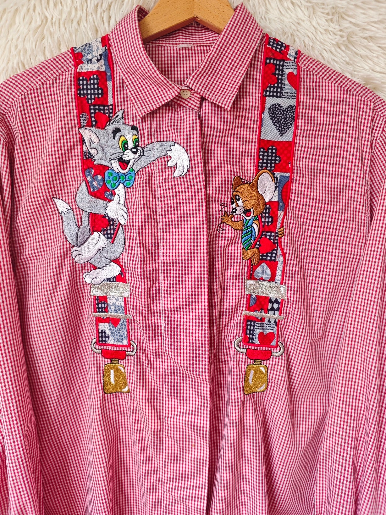 Camicia Tom & Jerry bretelle patch