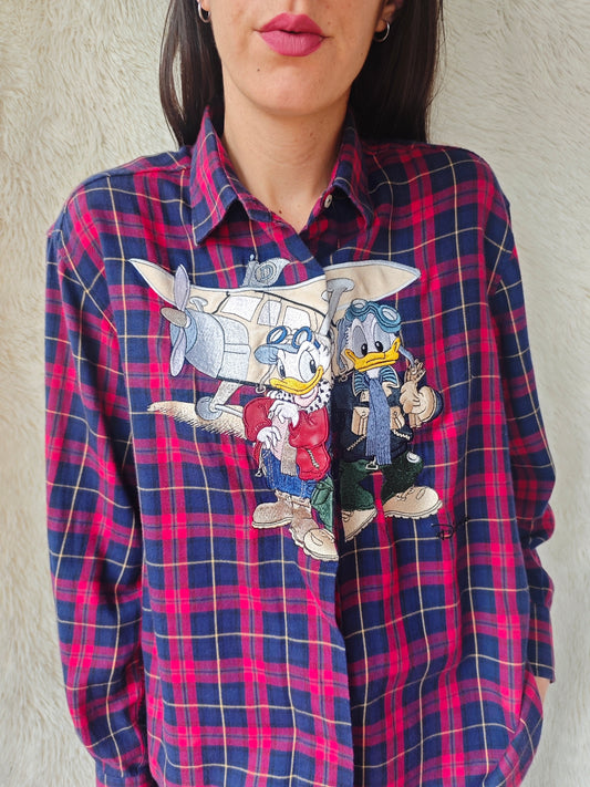 Camicia paperino e paperina aviatori