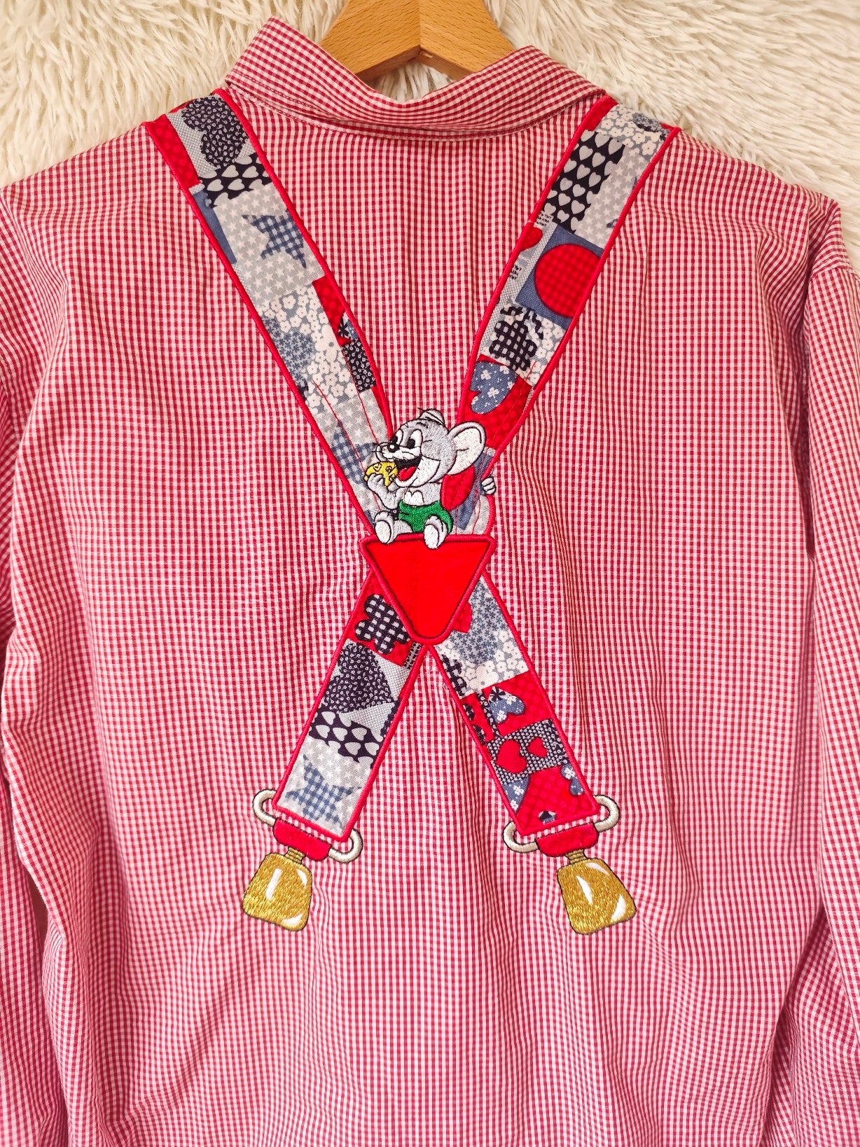 Camicia Tom & Jerry bretelle patch