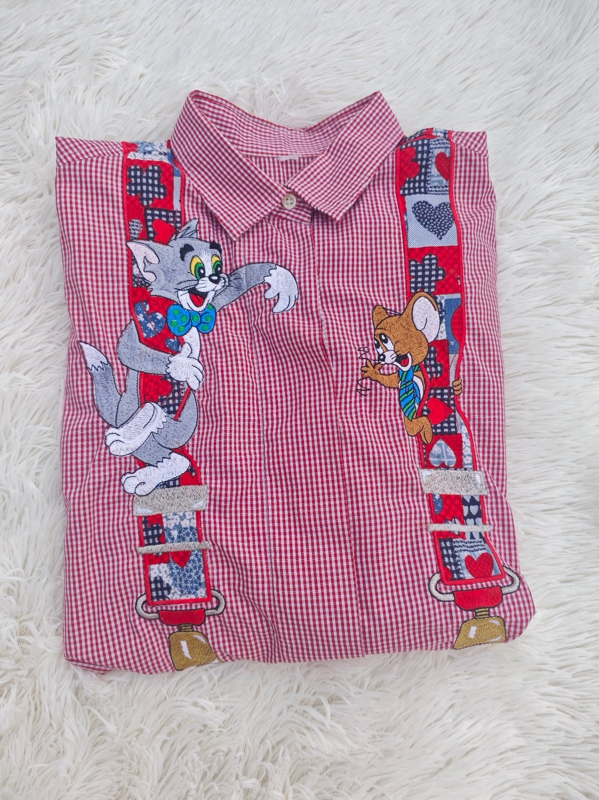 Camicia Tom & Jerry bretelle patch