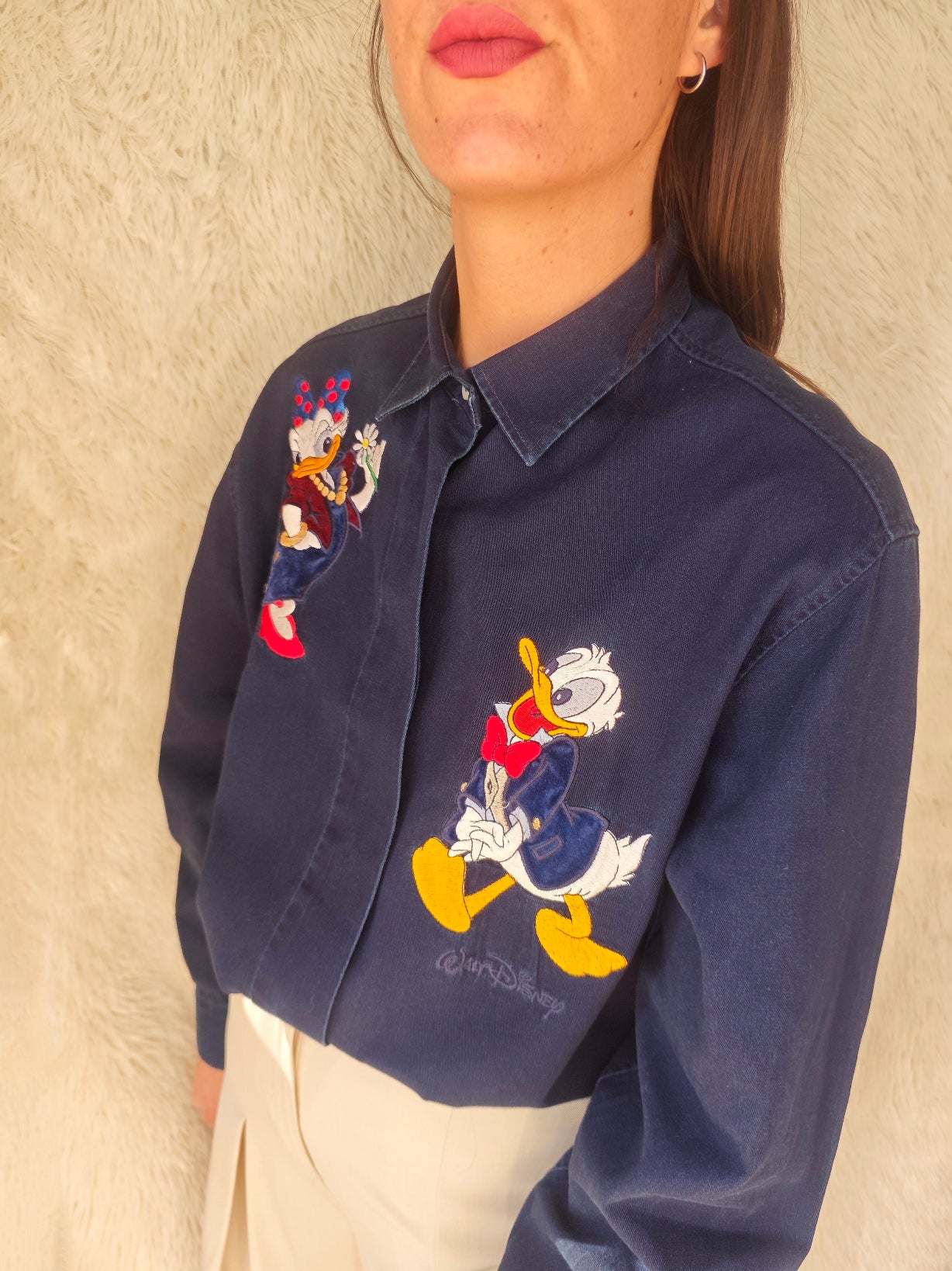 Camicia paperino e paperina romantici