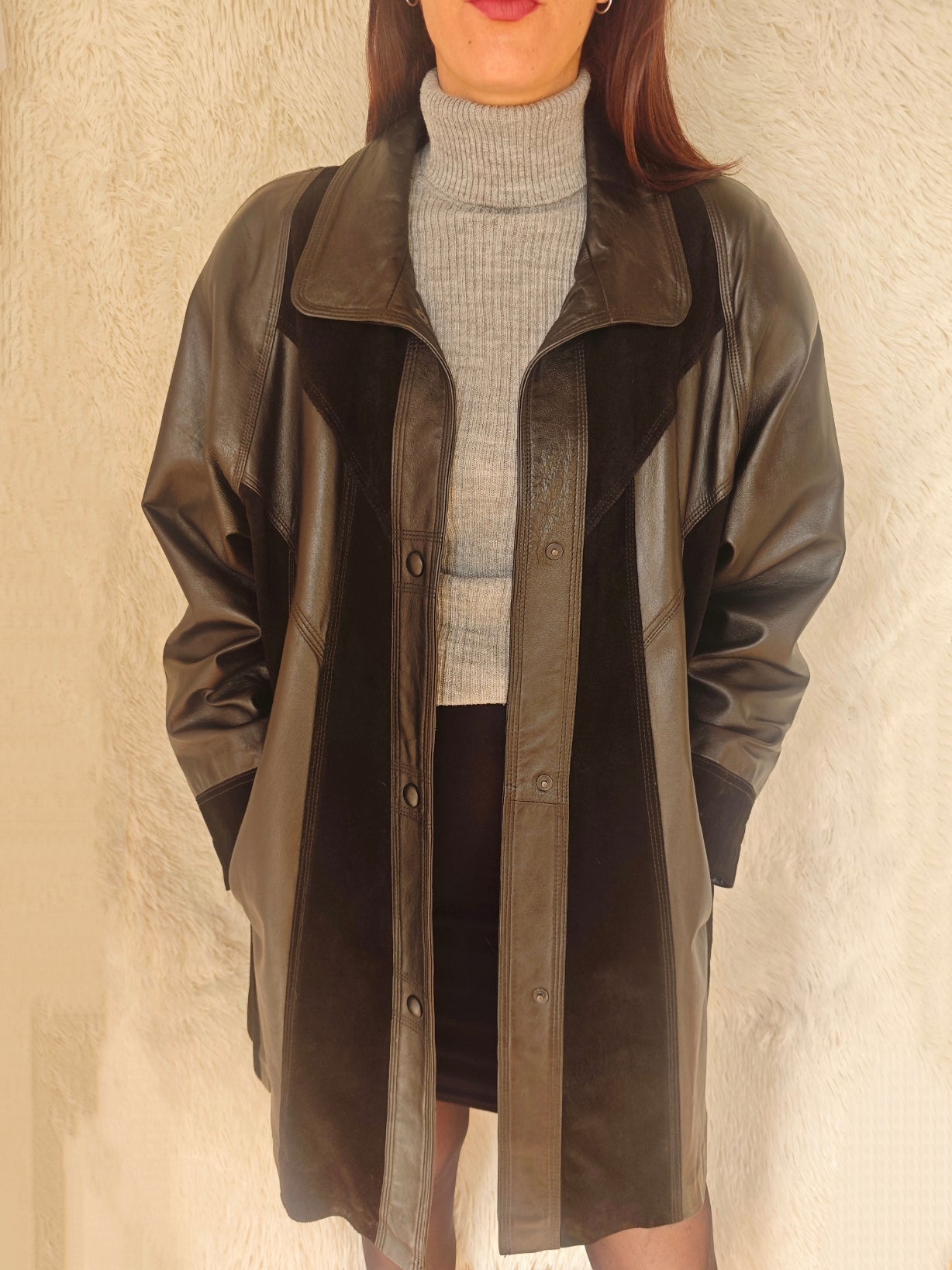 Giacca pelle mezza lunghezza