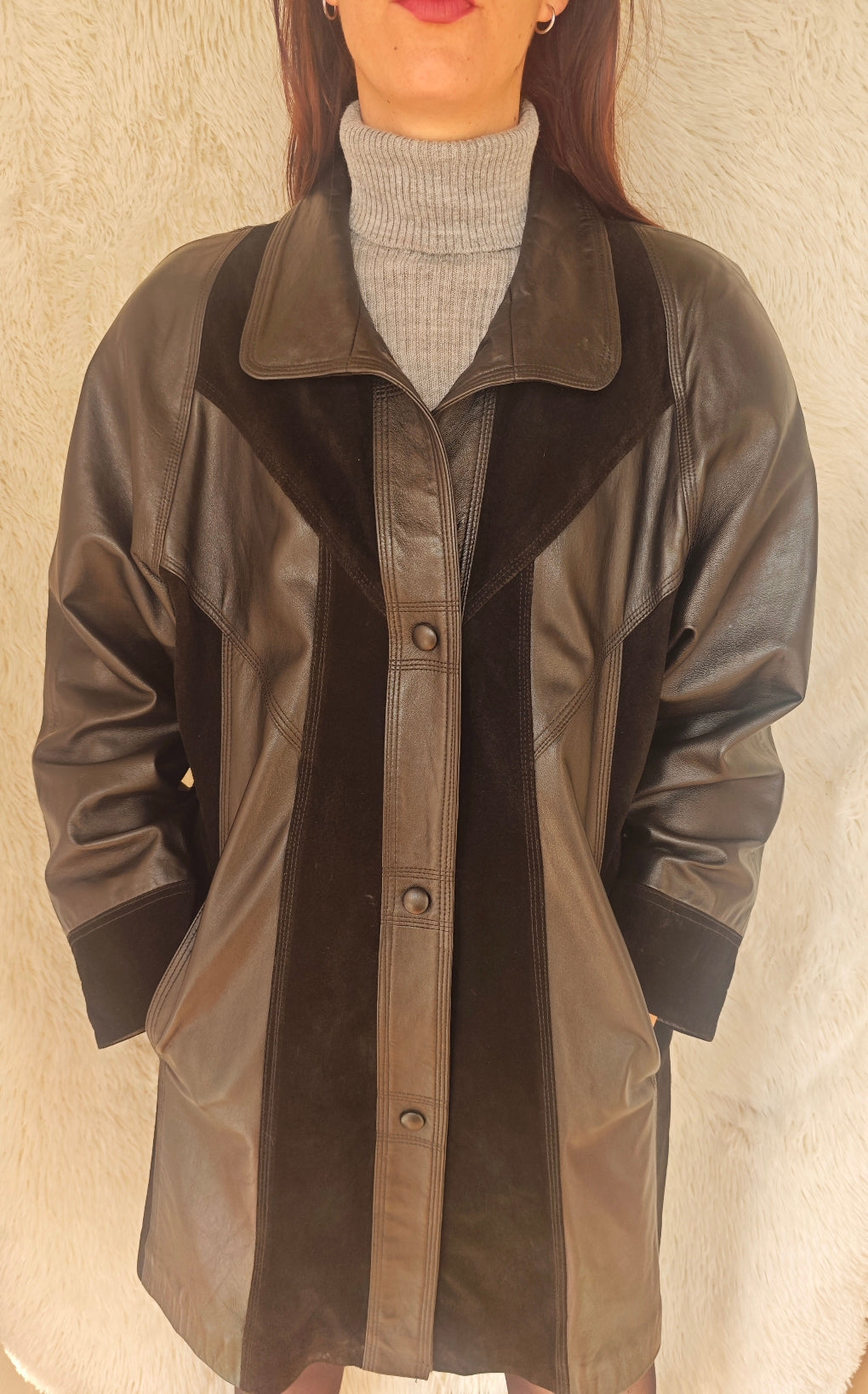 Giacca pelle mezza lunghezza