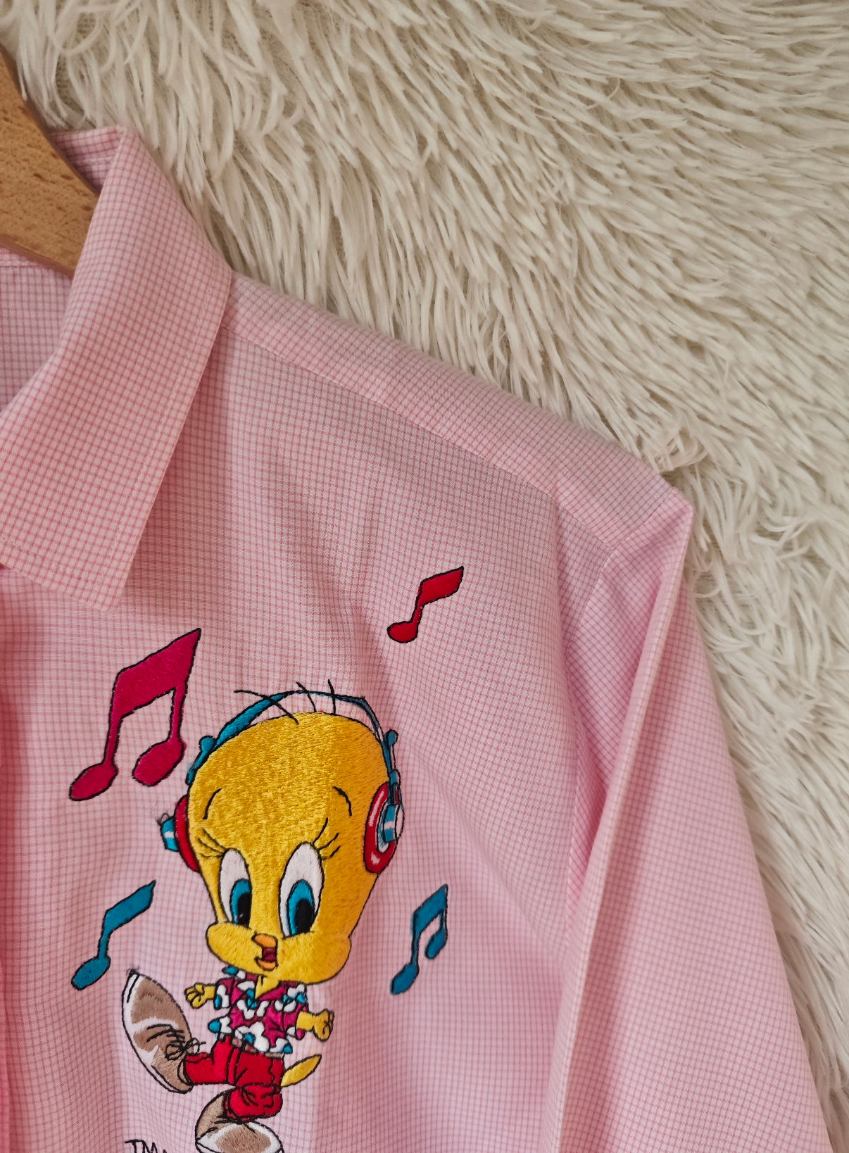 Camicia Titti e Silvestro hawaiani