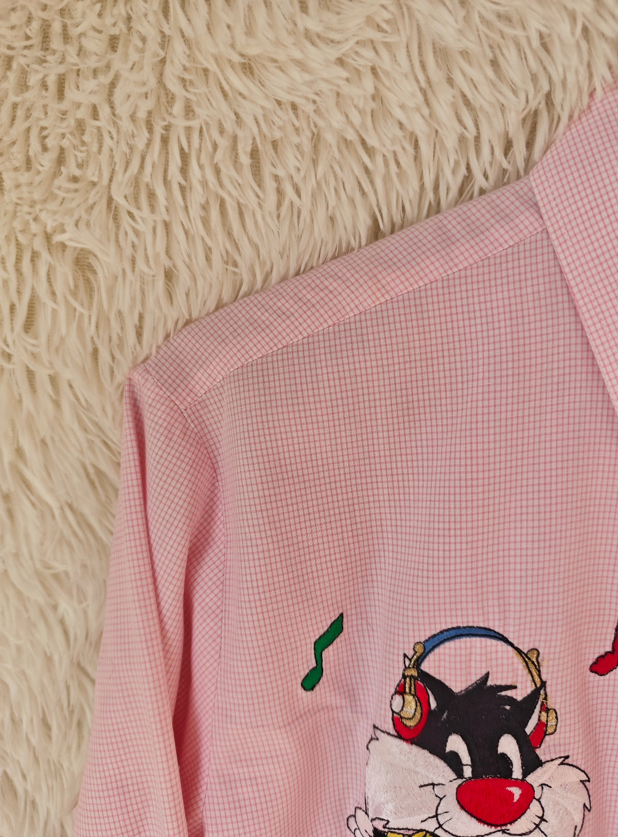 Camicia Titti e Silvestro hawaiani