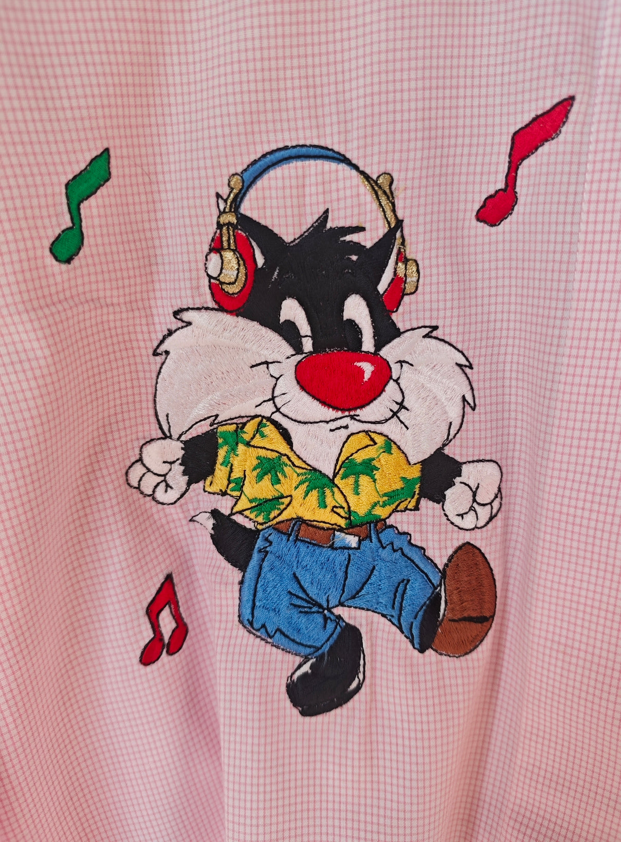 Camicia Titti e Silvestro hawaiani