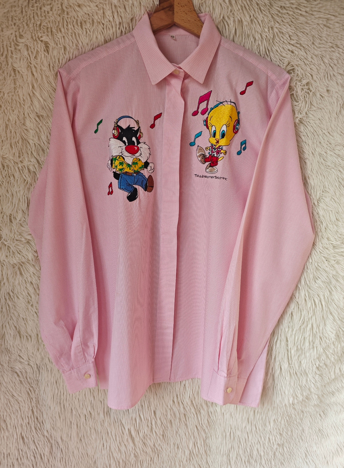 Camicia Titti e Silvestro hawaiani