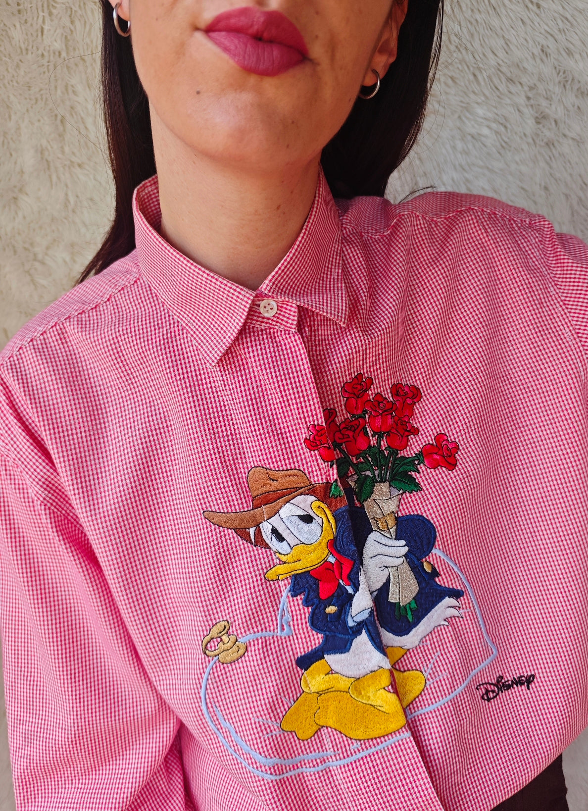 Camicia Paperino con Mazzo di Rose