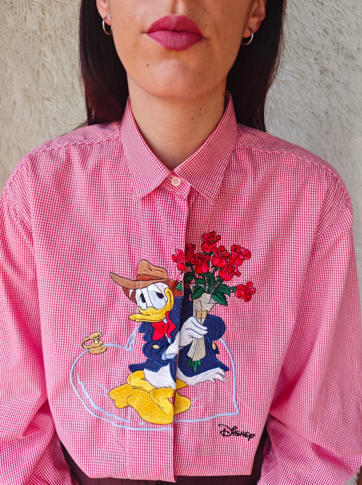 Camicia Paperino con Mazzo di Rose