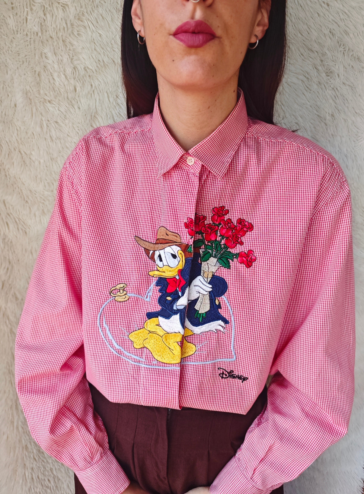 Camicia Paperino con Mazzo di Rose