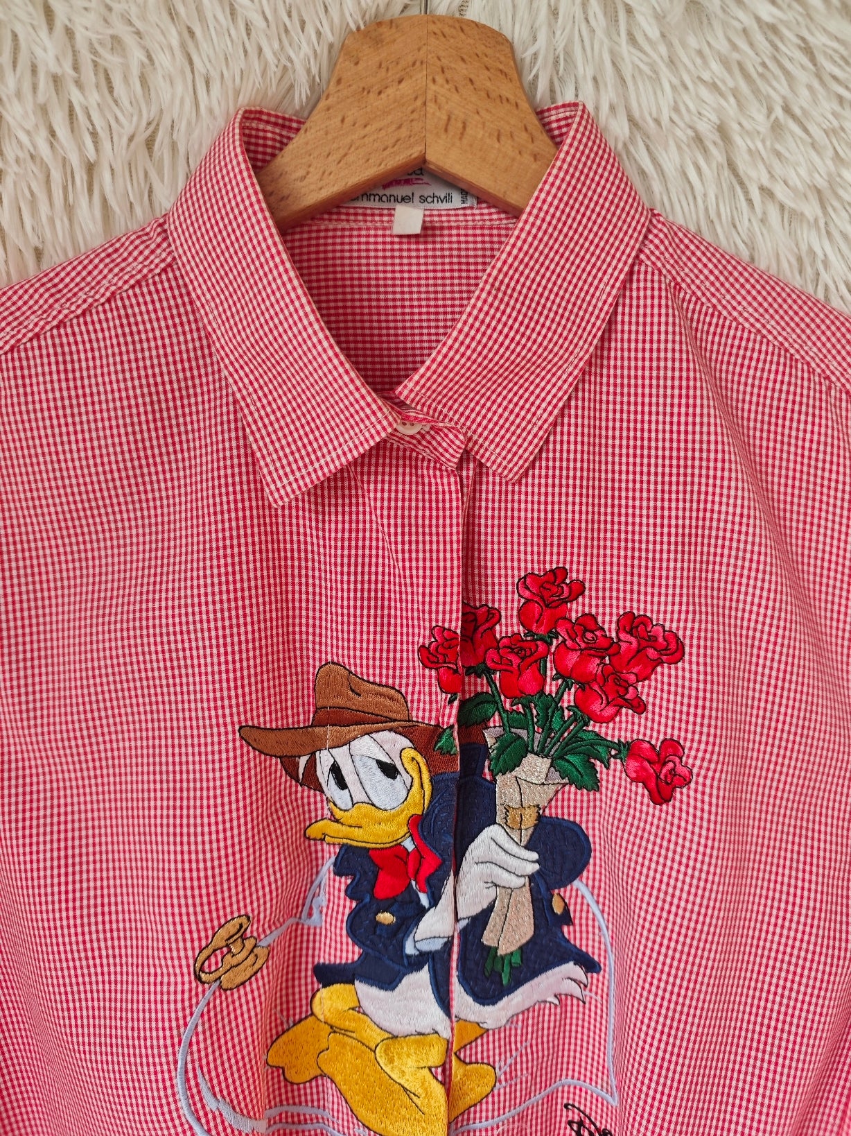 Camicia Paperino con Mazzo di Rose