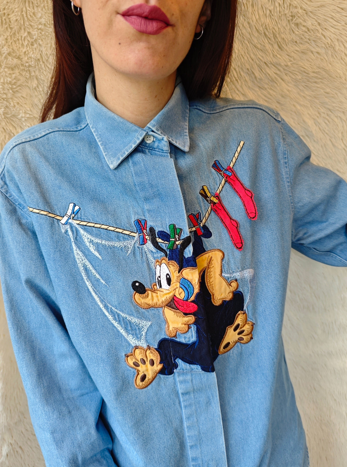 Camicia Pluto mollette denim