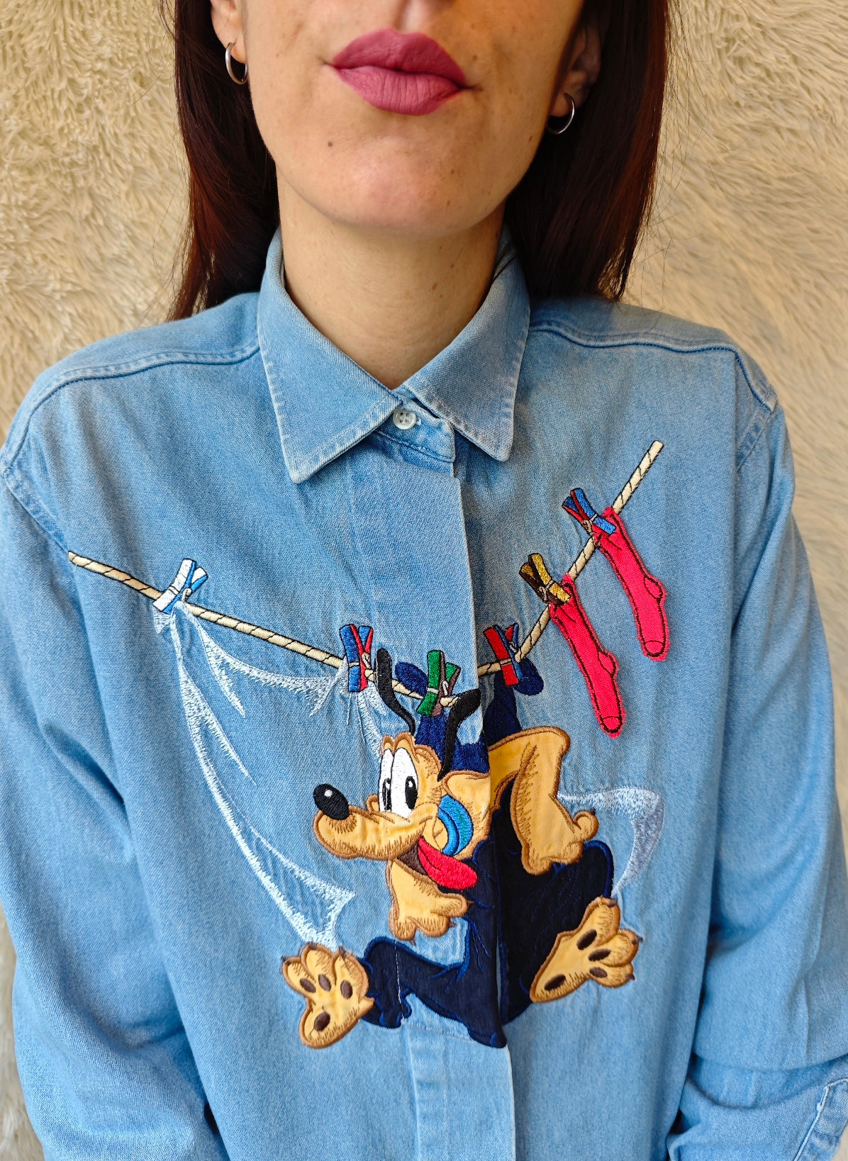 Camicia Pluto mollette denim