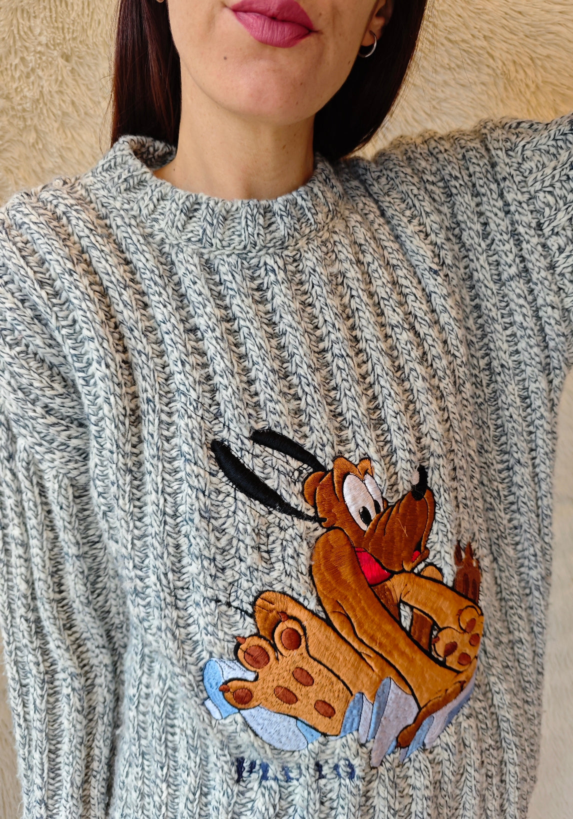 Pull pluto grigio mélange