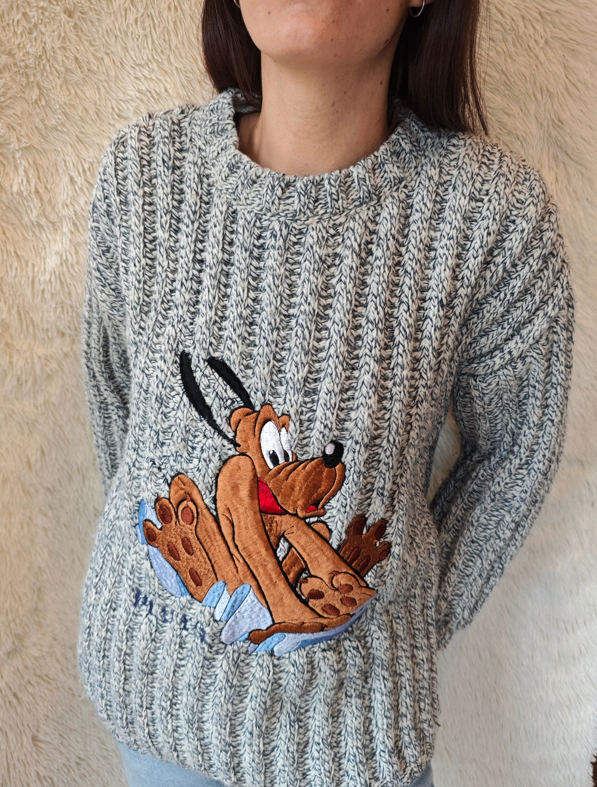 Pull pluto grigio mélange