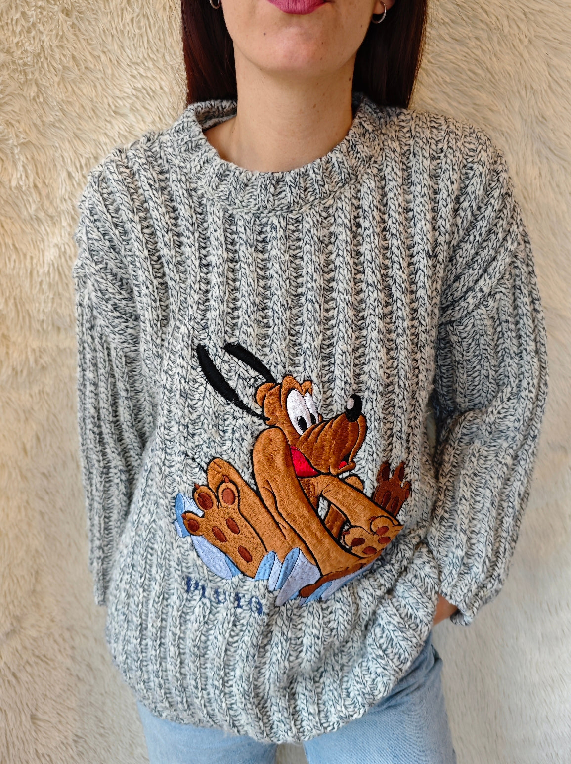 Pull pluto grigio mélange