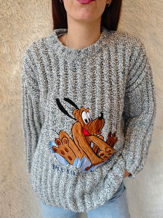 Pull pluto grigio mélange