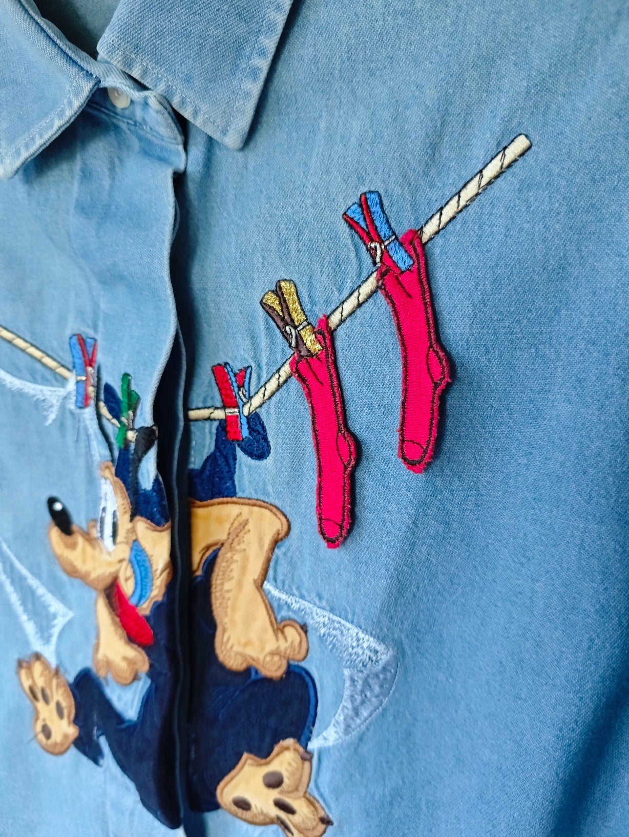 Camicia Pluto mollette denim