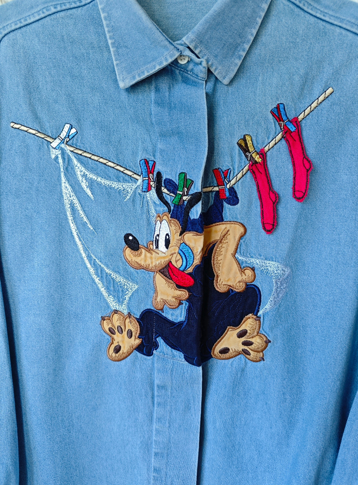 Camicia Pluto mollette denim