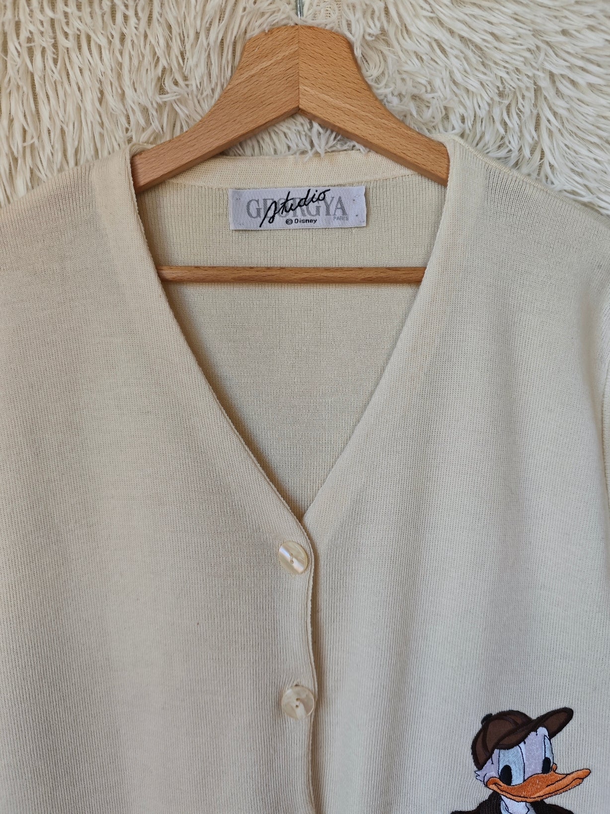 Cardigan paperino crema