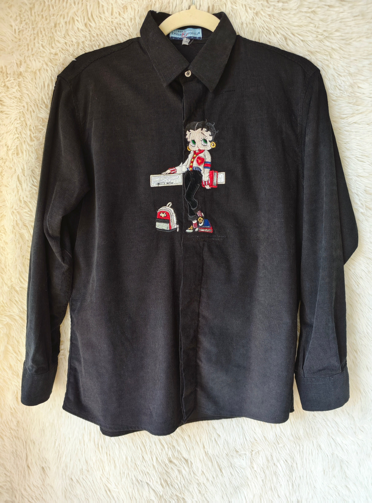 Camicia Betty boop velluto