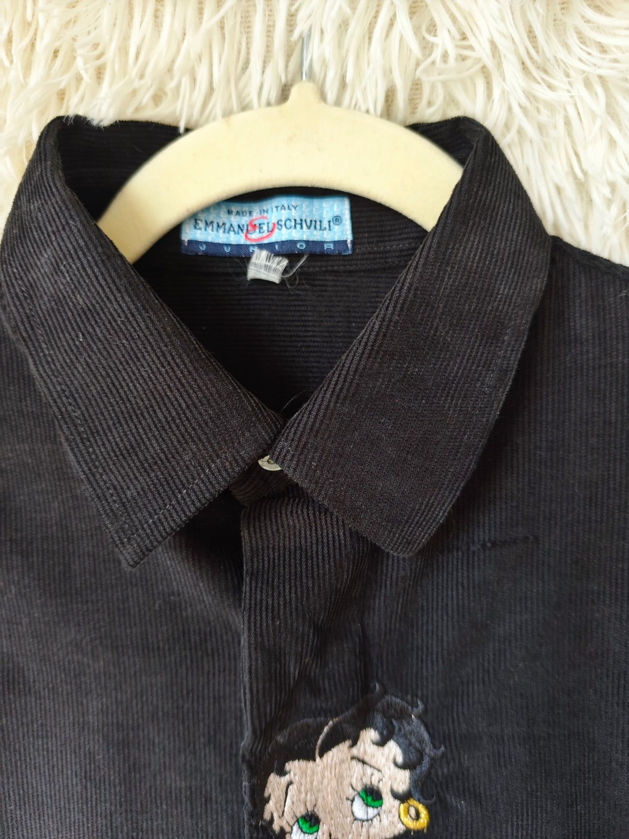 Camicia Betty boop velluto