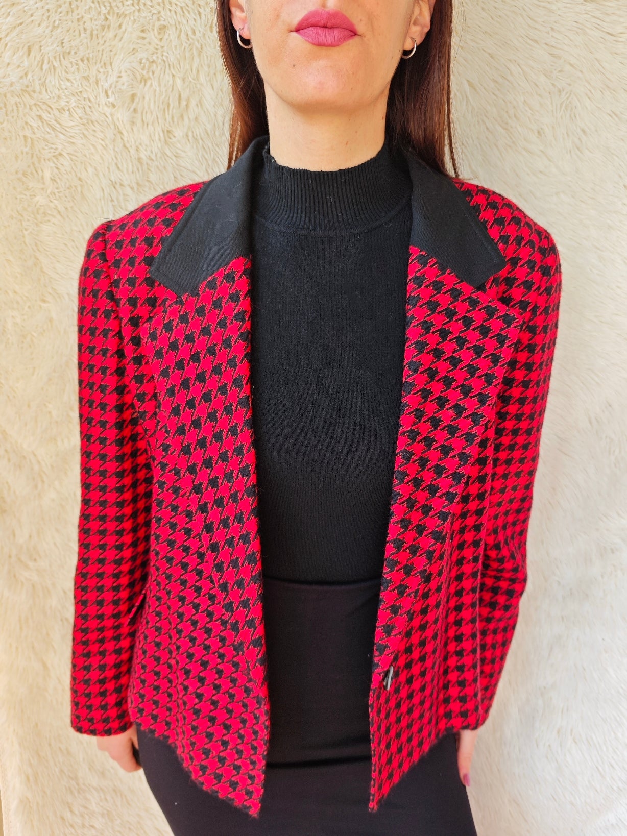 Blazer pied de poule Fiorella Rubino