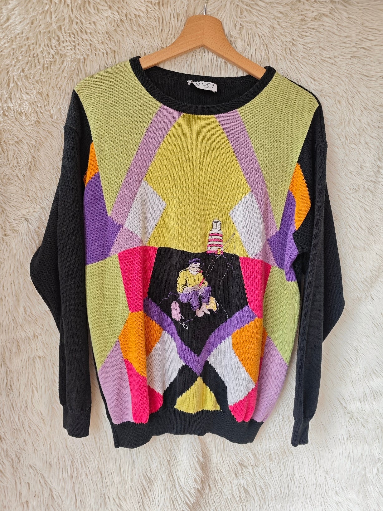 Pull Color Block Geometrico