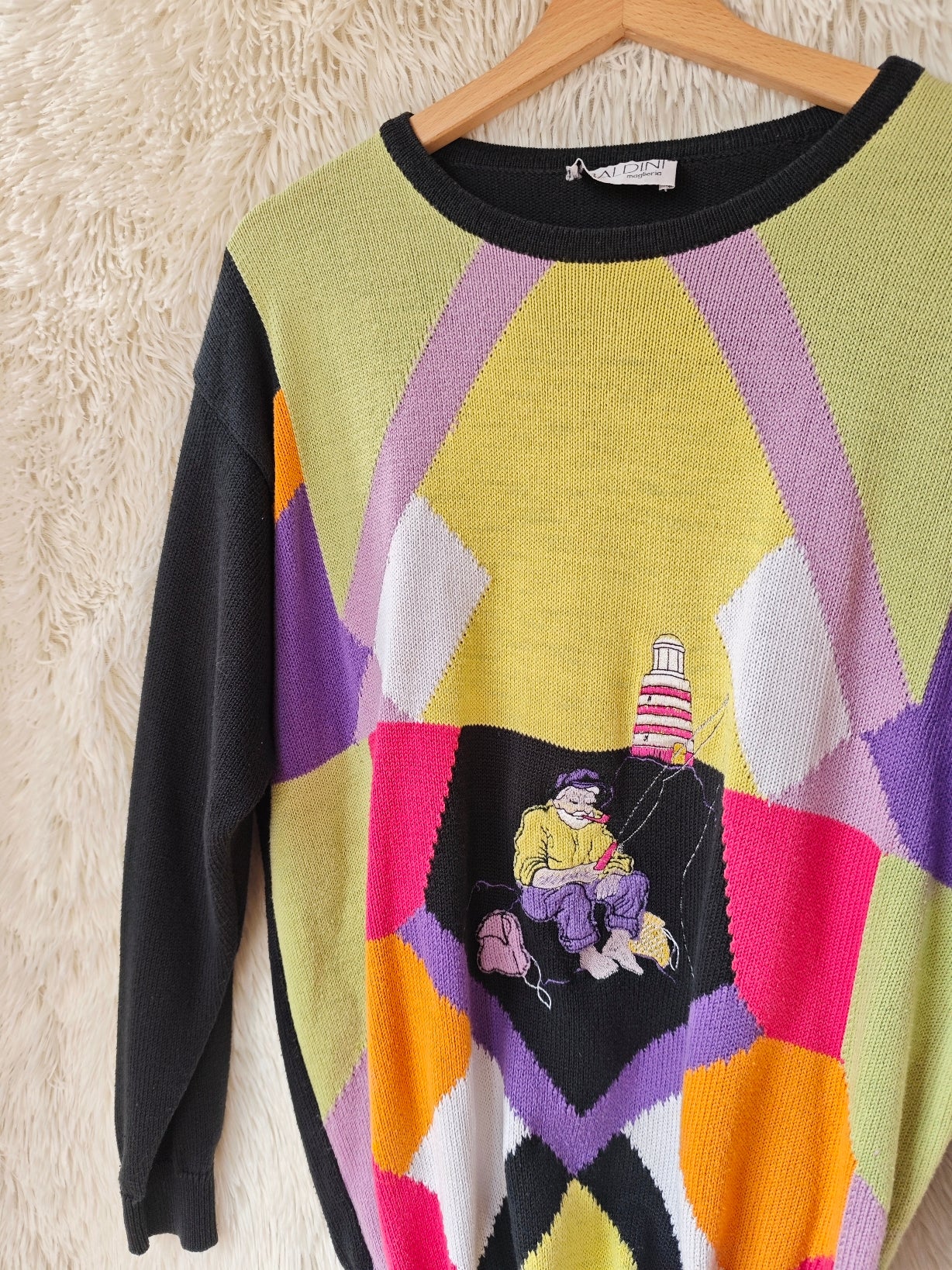 Pull Color Block Geometrico