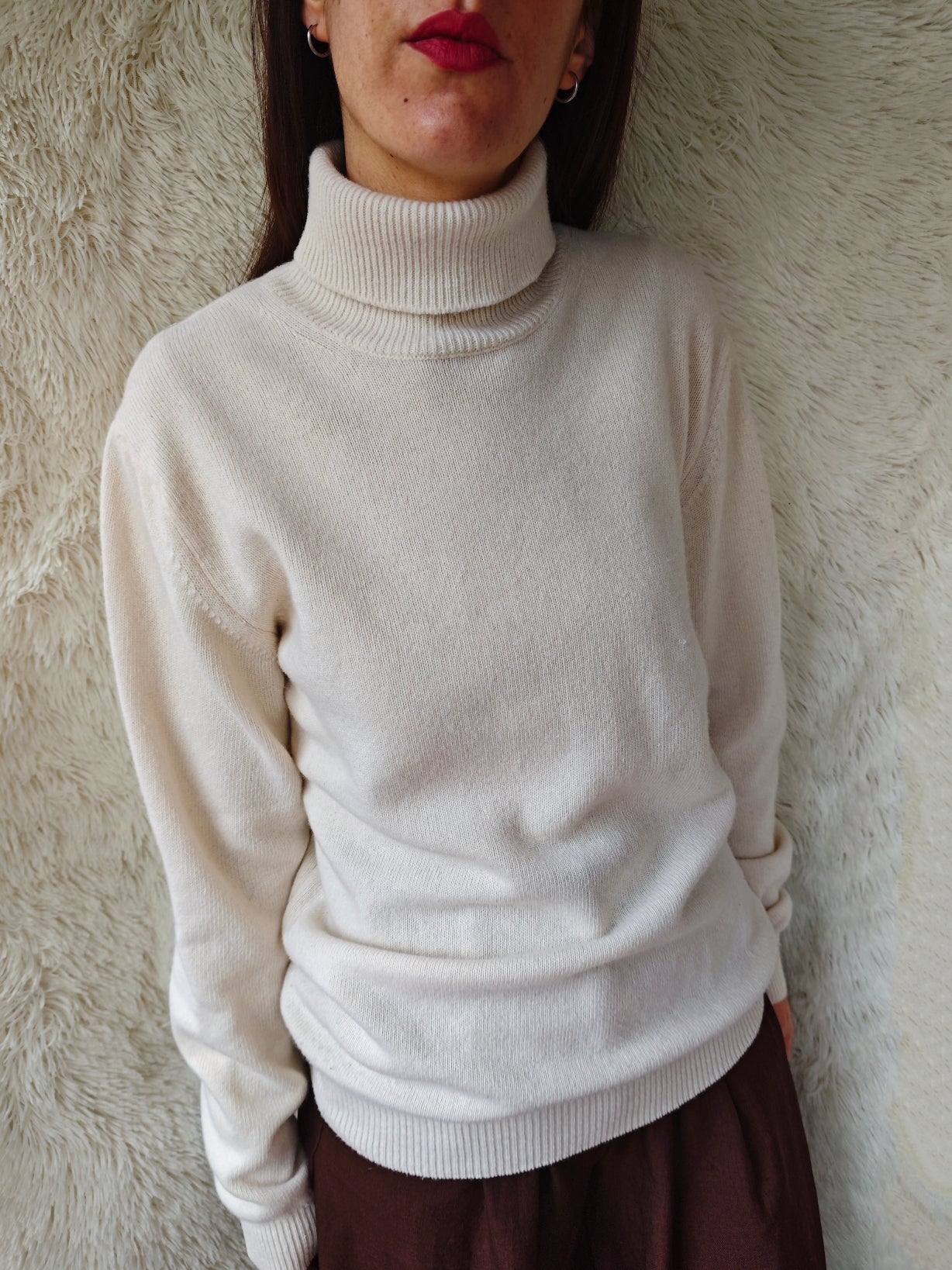 Pull dolcevita panna