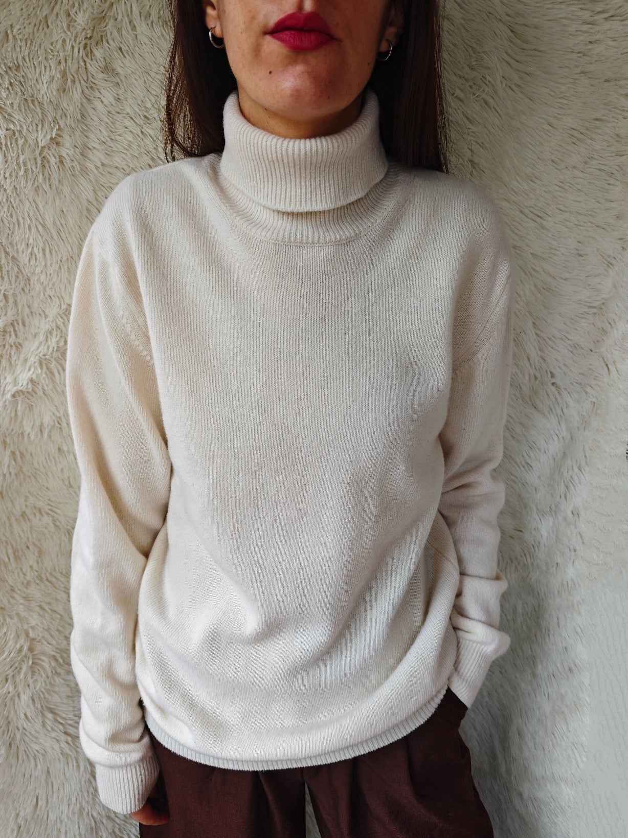 Pull dolcevita panna