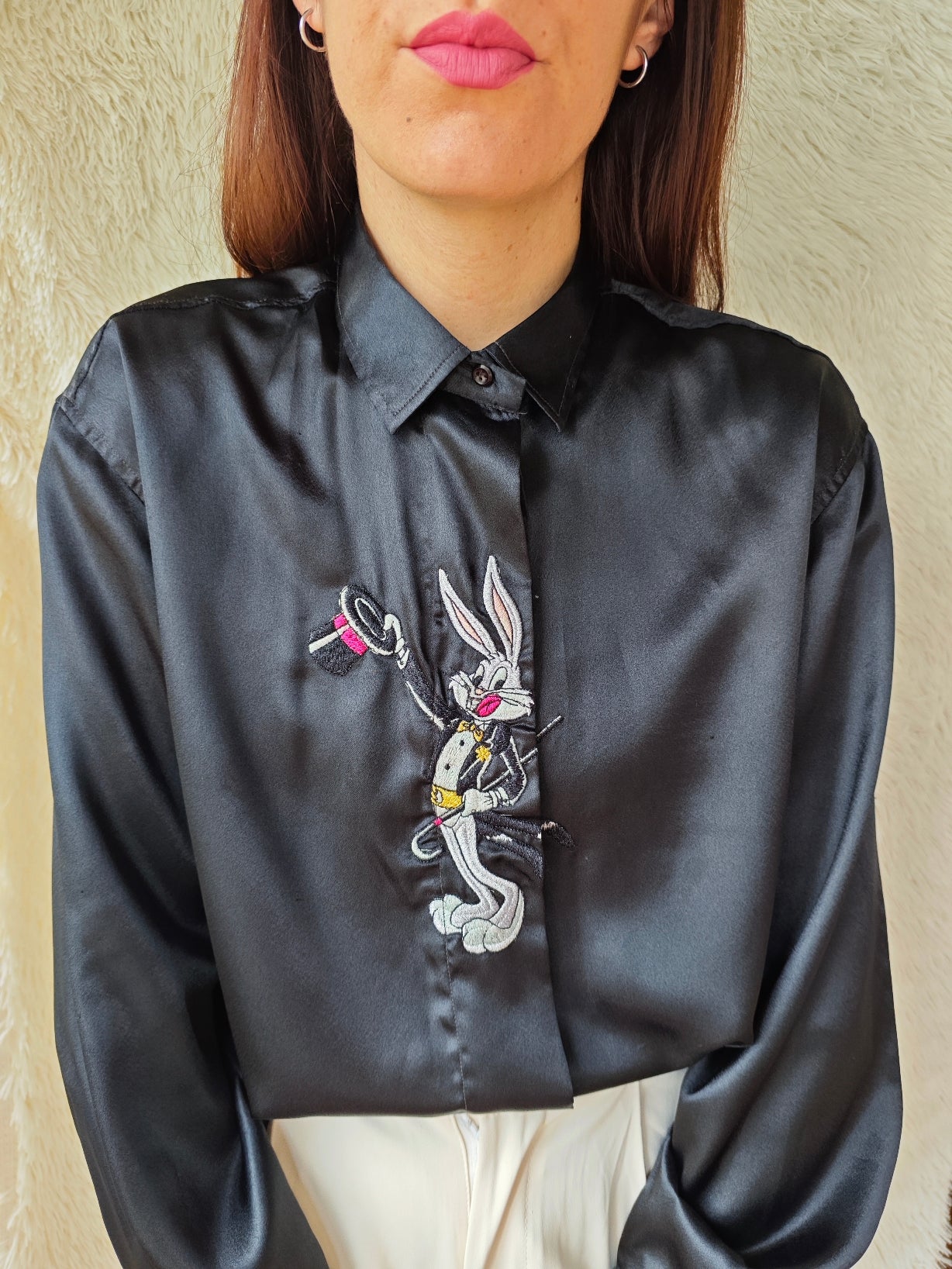 Camicia satinata bugs bunny