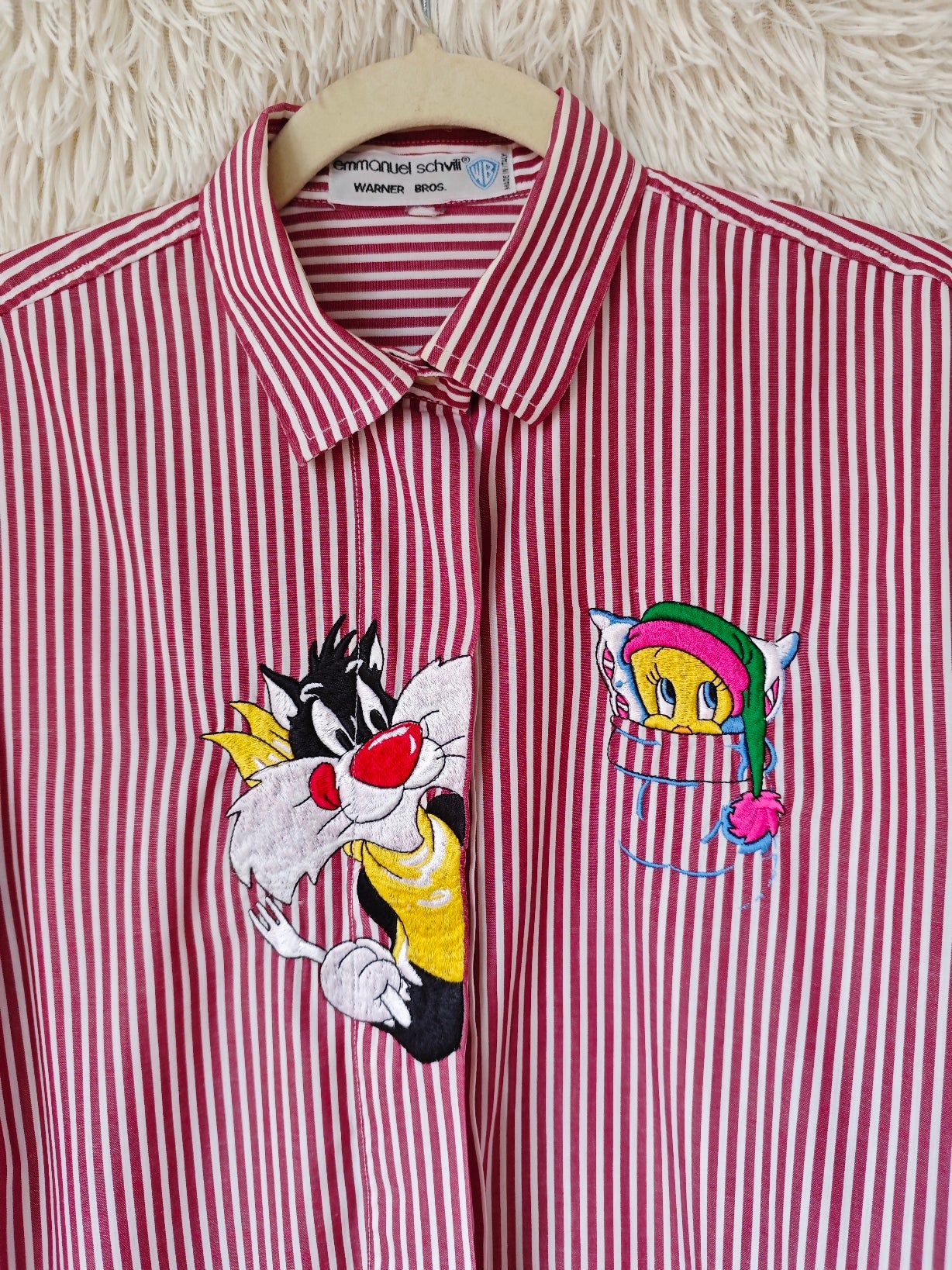 Camicia a righe Titti e Silvestro