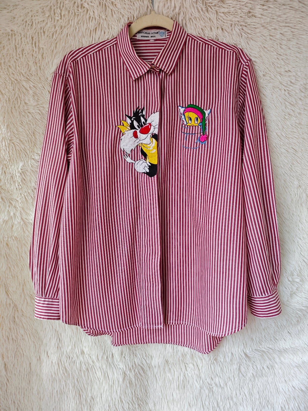 Camicia a righe Titti e Silvestro