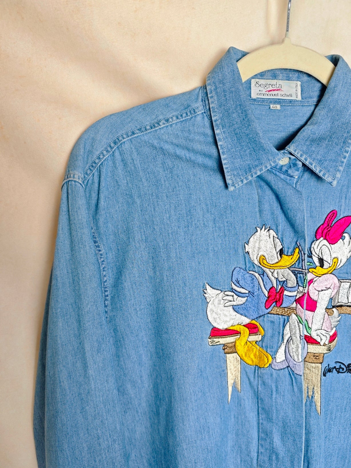 Camicia paperino e paperina denim