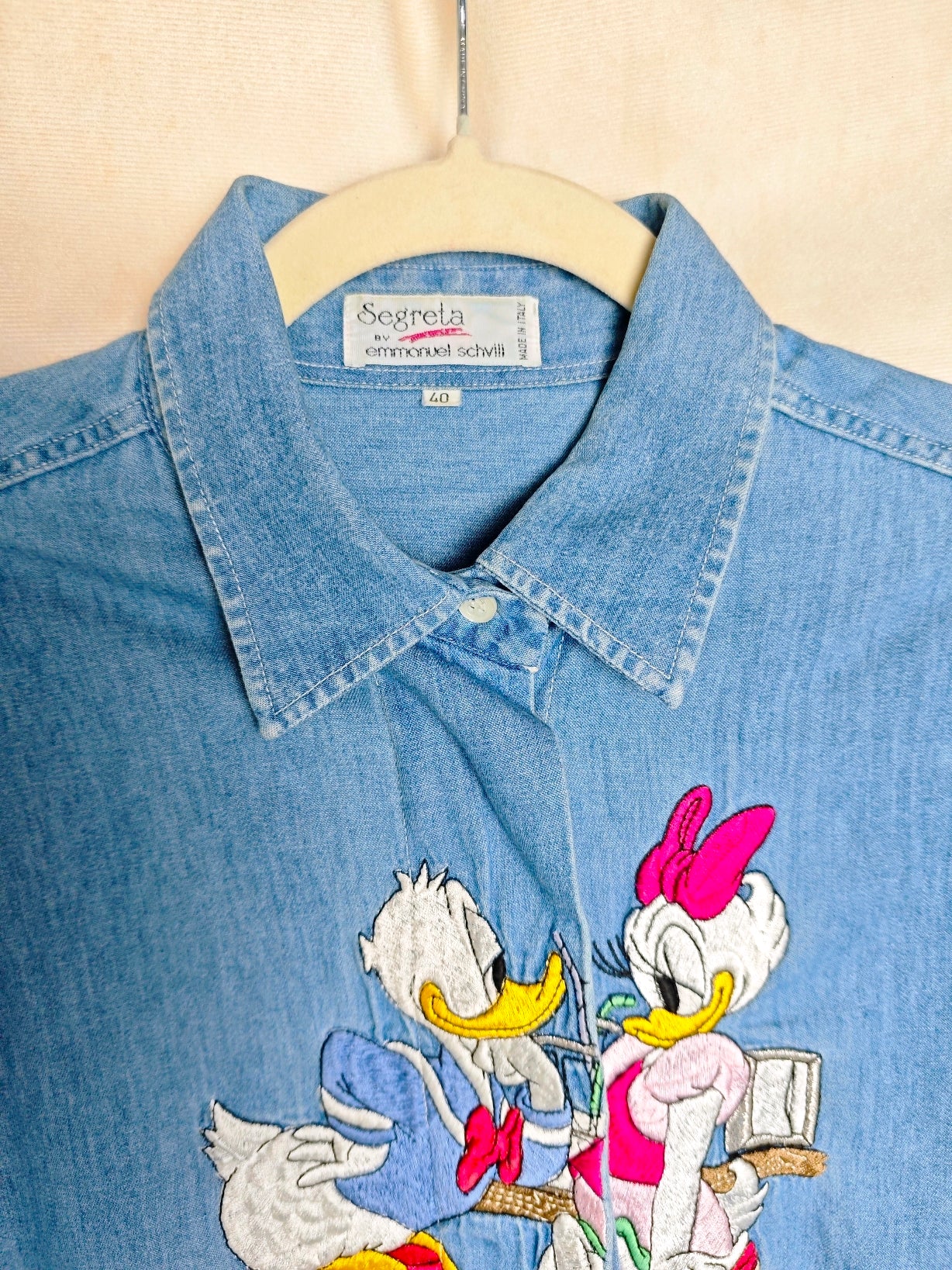 Camicia paperino e paperina denim