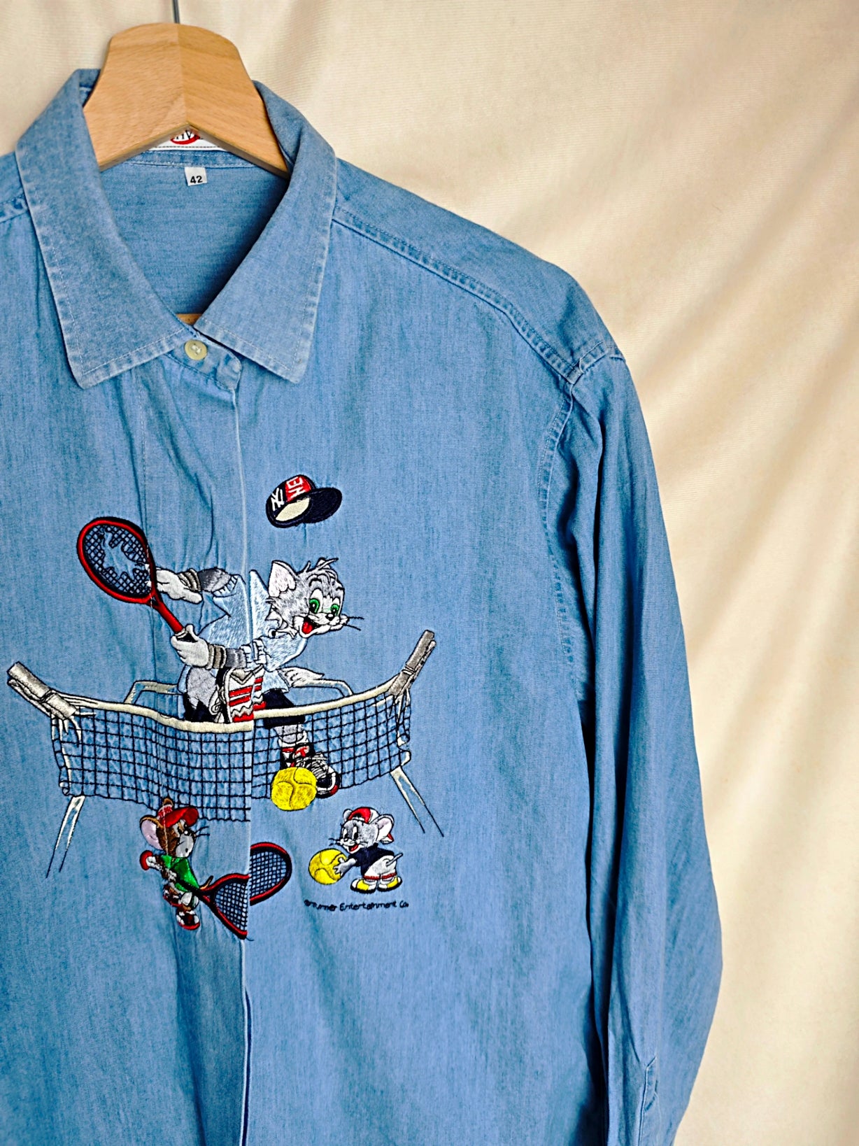 Camicia Tom & Jerry tennis denim