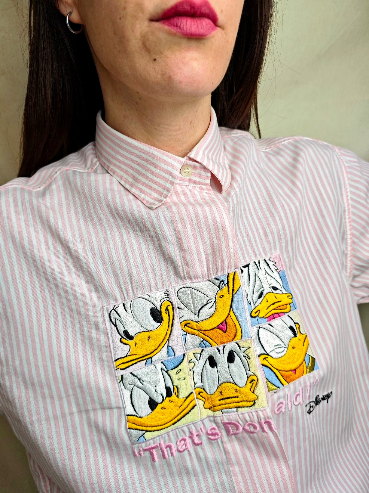 Camicia a righe "That's Donald!"