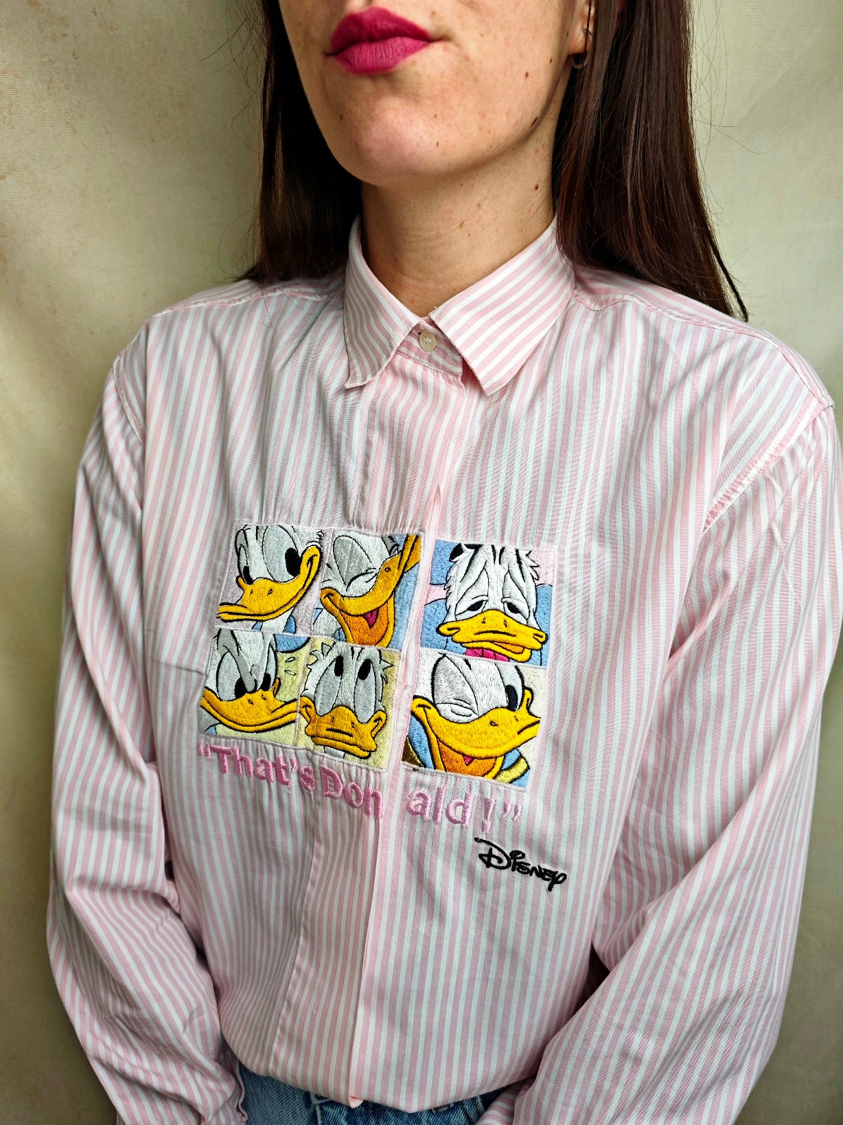 Camicia a righe "That's Donald!"