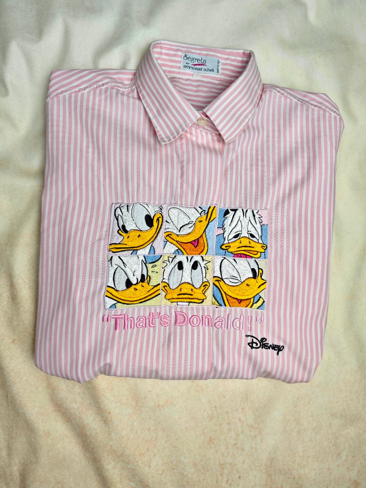 Camicia a righe "That's Donald!"